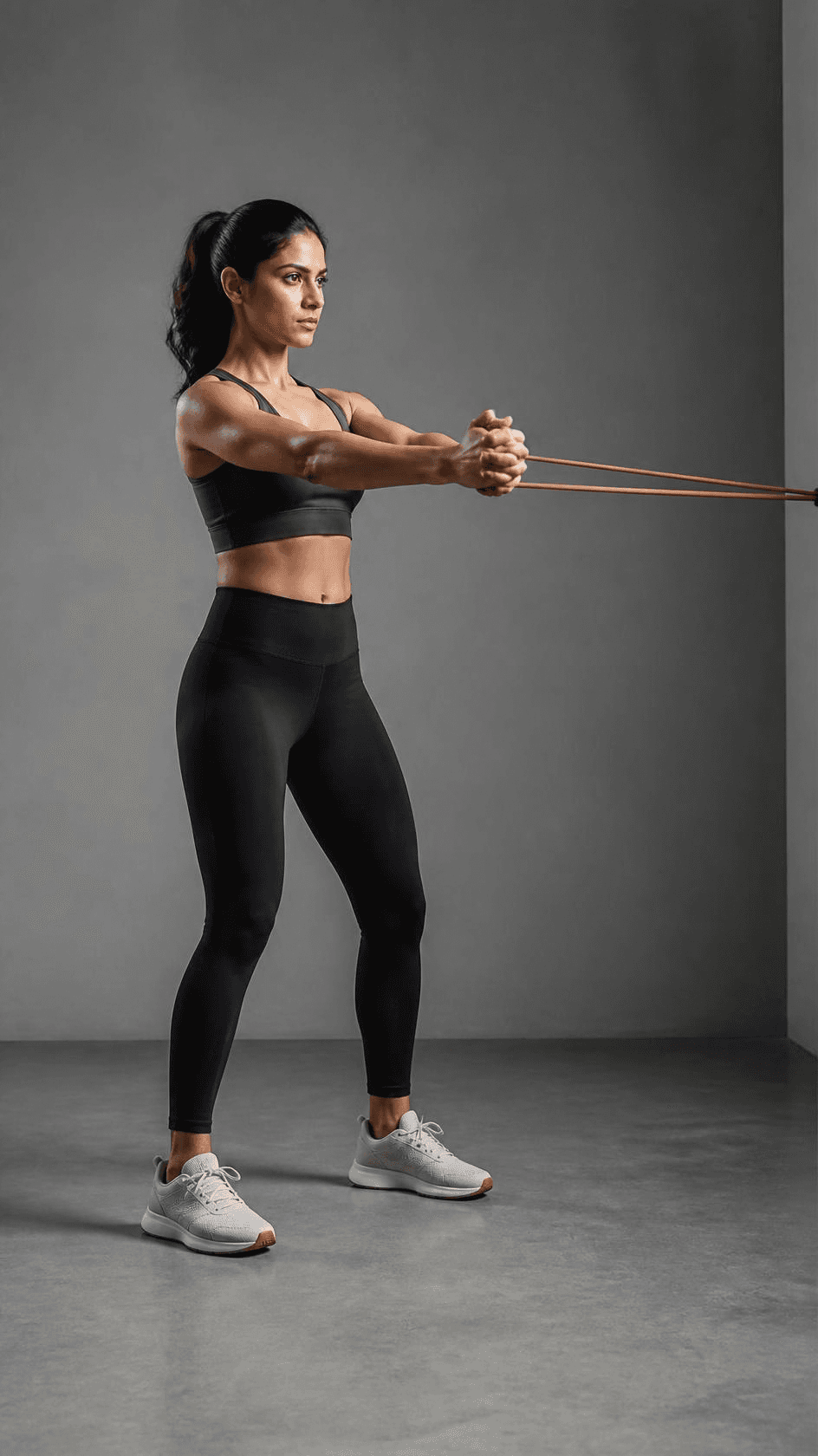 Resistance band hold, demonstrated