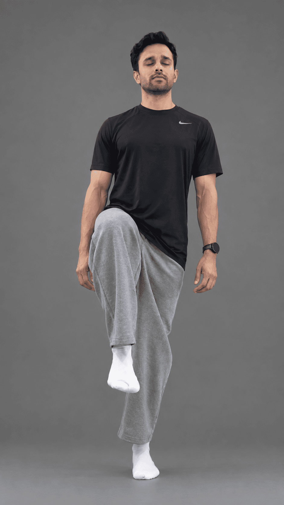 Single-Leg Balance, demonstrated
